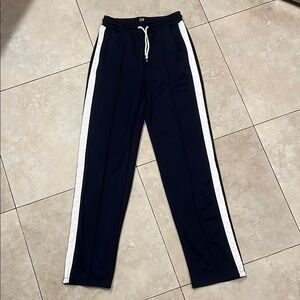 GAP Blue and White Vintage Style Joggers with Elastic Waistband Size Small Tall